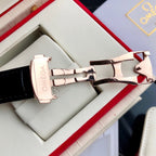 SEAMASTER SKELETON DIAL ROSE GOLD CASE LEATHER