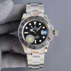 YACHT MASTER 40MM CERAMIC BEZEL BLACK DIAL