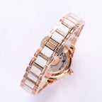DEVILLE 33MM AUTOMATIC MOP DIAL DIAMOND BEZEL