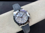 DAYTONA STEEL CASE CERAMIC WHITE MOP DIAMOND NUMERALS
