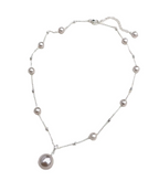 Minimalist Minimalist Pearl Chain Necklace – Beaded Pearl Pendant Necklace for Women – Elegant Everyday Jewelry for Women
