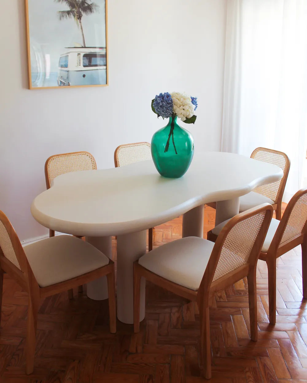 Dining Table ONDLE Off-White 188 × 94 cm