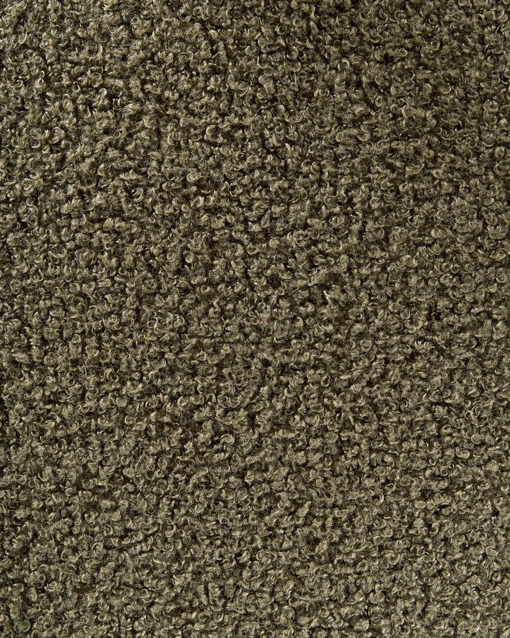 Set of 2 Dining Chairs DALBO Boucle Dark Brown / Green with Armrests