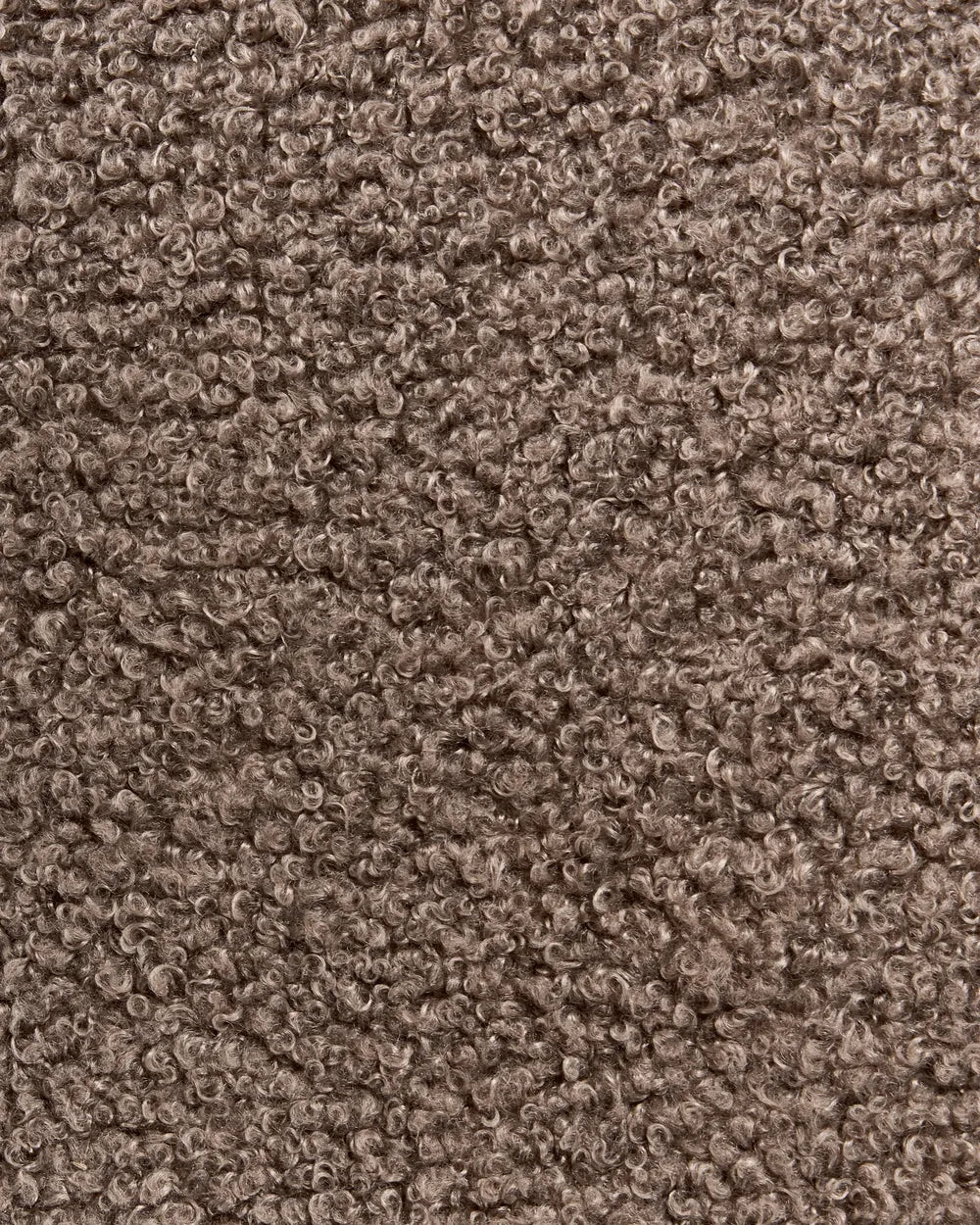 Set of 2 Dining Chairs DALBO Boucle Dark Brown / taupe with Armrests