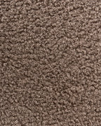 Set of 2 Dining Chairs DALBO Boucle Dark Brown / taupe with Armrests