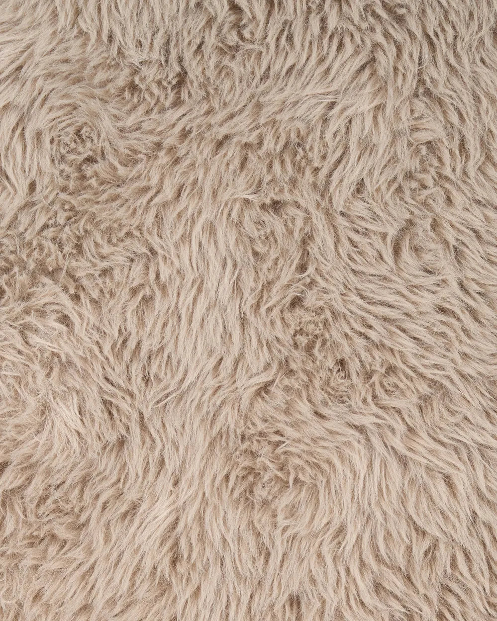 Classic Armchair SKOVDE Faux Fur Upholstered Armchair with Armrests – Taupe