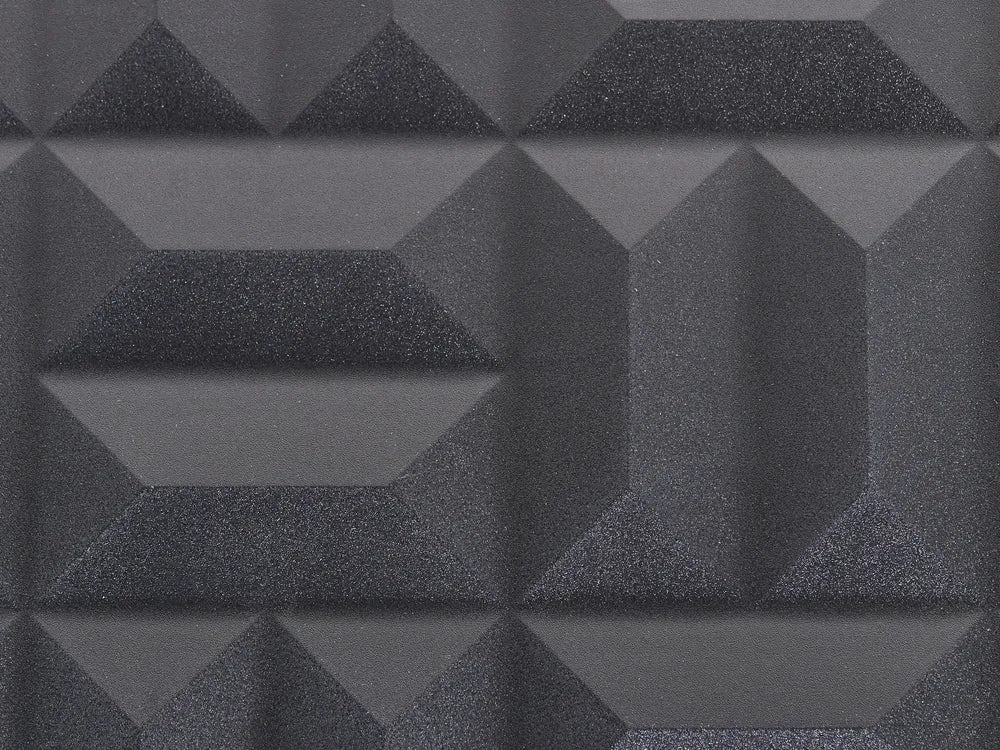 CARAQUET Dark Brown TV Stand – Geometric Pattern Media Unit for TVs up to 70", 160 cm