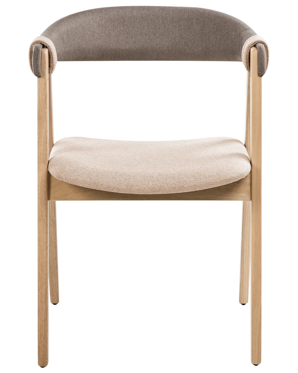 Set of 2 Dining Chairs DAY in Traditional Style – Light Brown & Taupe