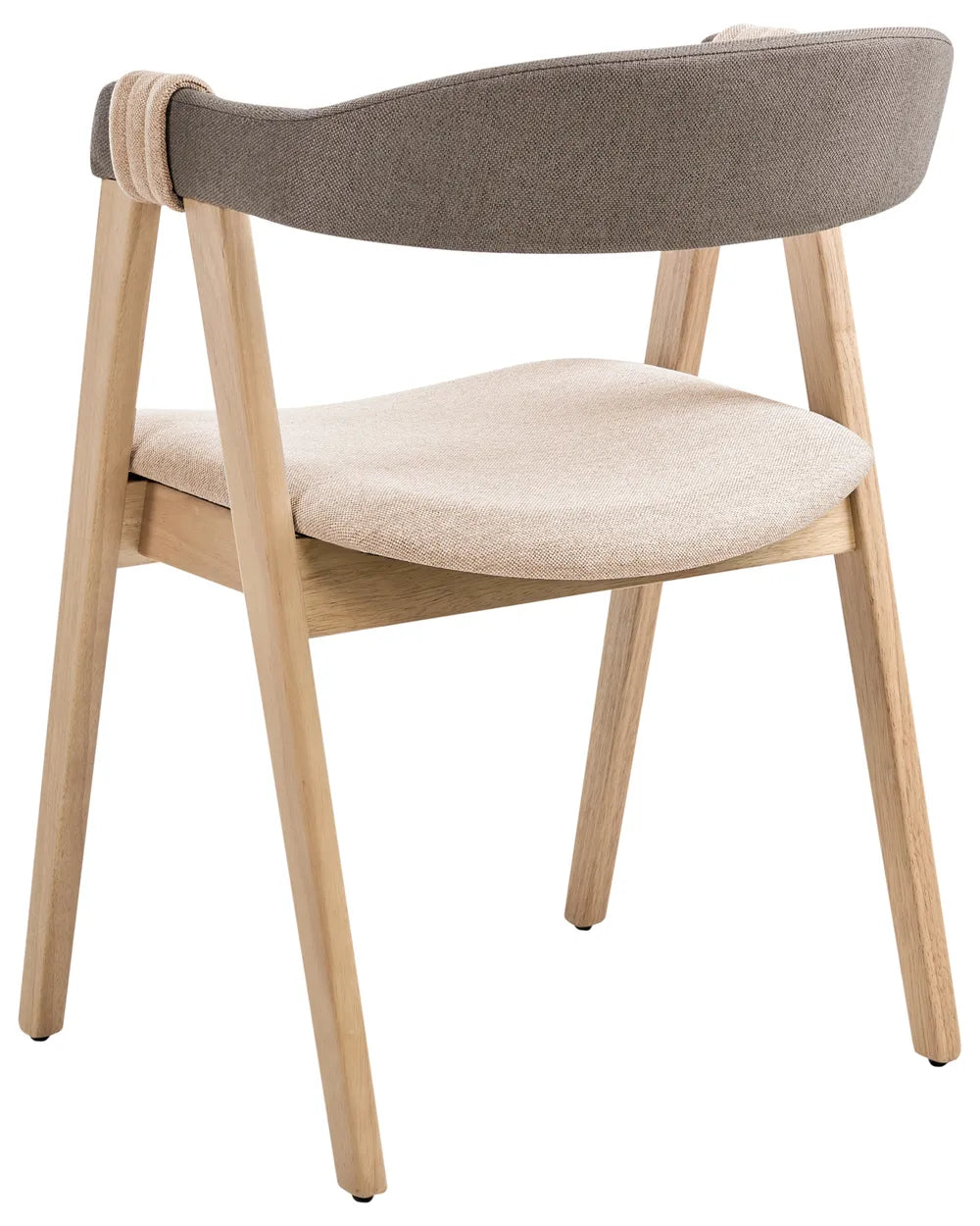 Set of 2 Dining Chairs DAY in Traditional Style – Light Brown & Taupe