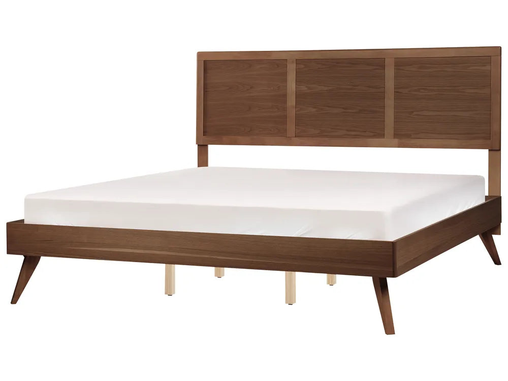 Bed ISTRES 160 x 200 cm (EU King Size) 180 x 200 cm (EU Super King Size) Dark Ash Wood