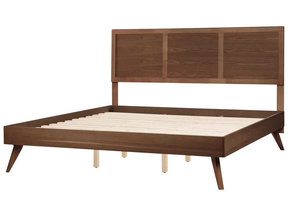 Bed ISTRES 160 x 200 cm (EU King Size) 180 x 200 cm (EU Super King Size) Dark Ash Wood