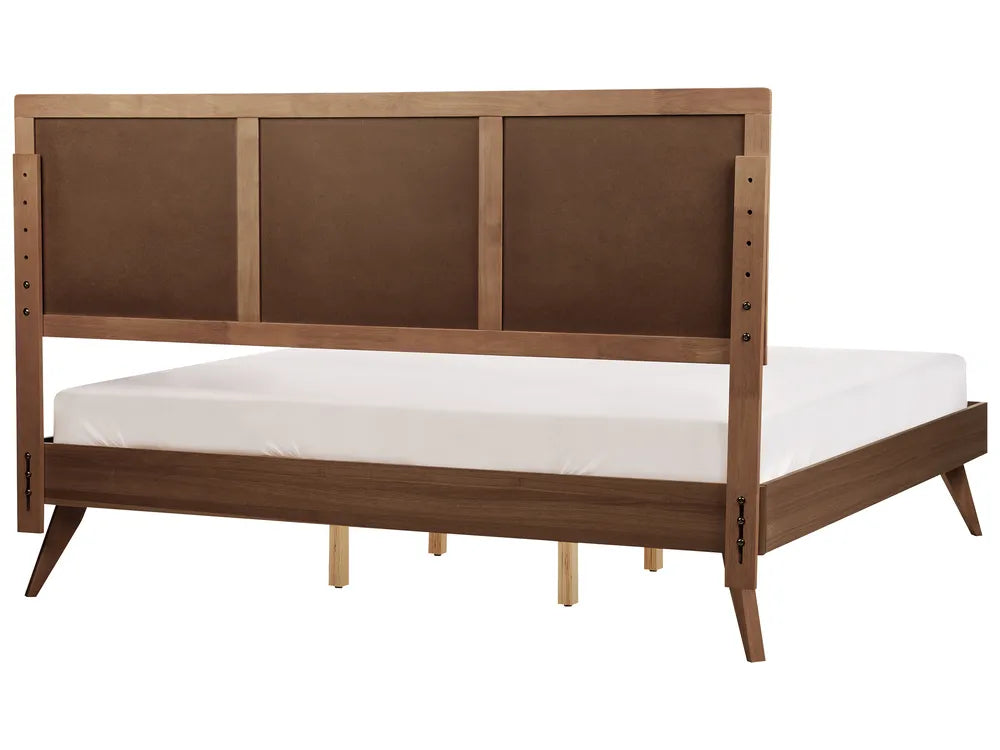 Bed ISTRES 160 x 200 cm (EU King Size) 180 x 200 cm (EU Super King Size) Dark Ash Wood