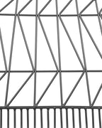 Set of 2 Dining Chairs HARLAN Metal Black with Faux Leather Seat