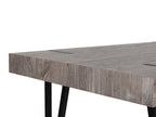 Dining Table ADENA Industrial Style 150×90 cm – Concrete Effect Top, Metal Legs (Grey / Brown / Beige)