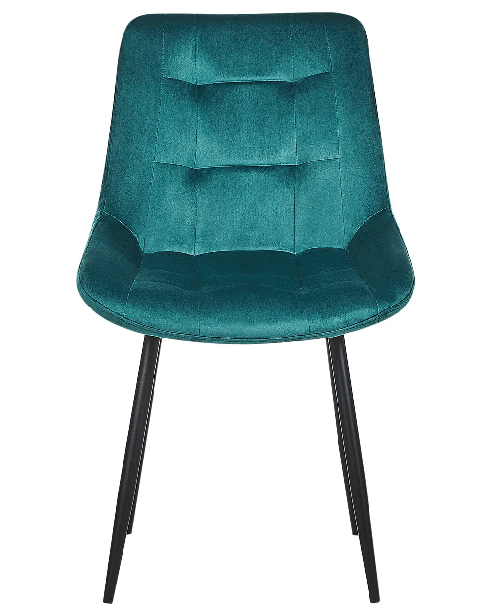 Set of 2 Dining Chairs Melrose Velvet Turquoise