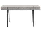 Dining Table ADENA Industrial Style 150×90 cm – Concrete Effect Top, Metal Legs (Grey / Brown / Beige)