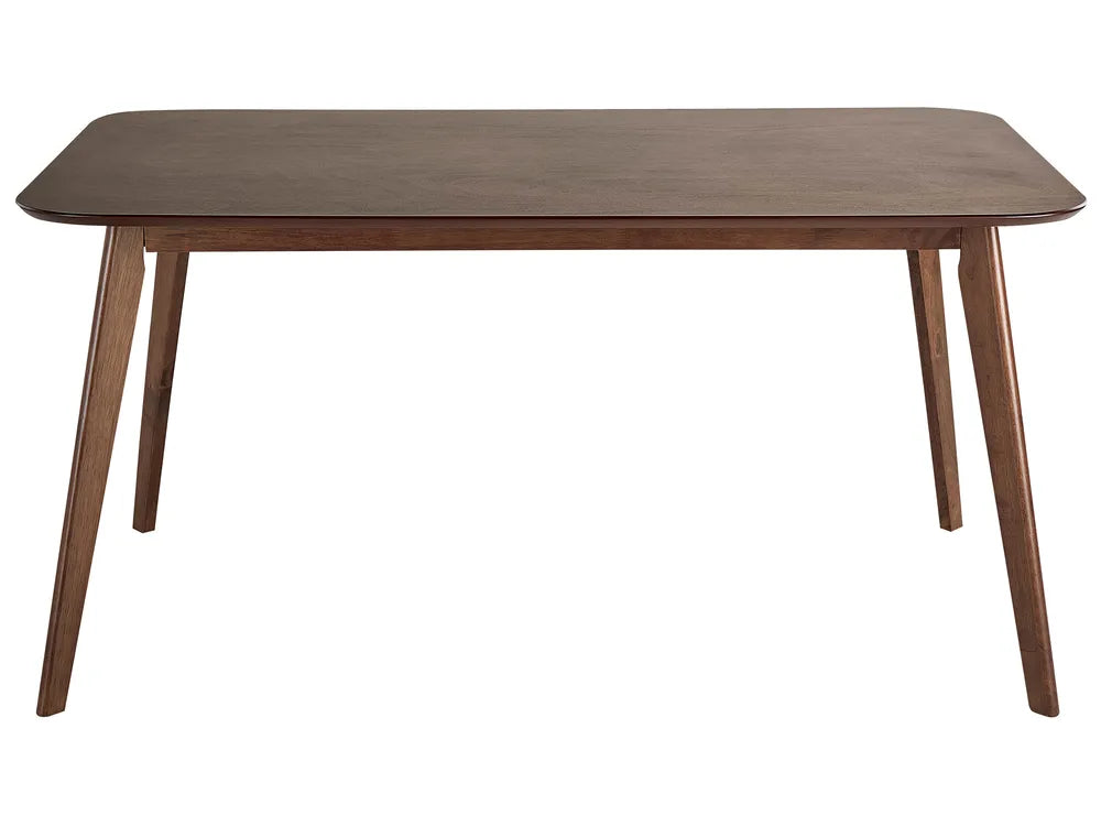 Dining Table EPHRATA Dark Mahogany 150 x 90 cm – Rectangular Dining Table, Mahogany Wood Veneer, Seats Up to 6 People