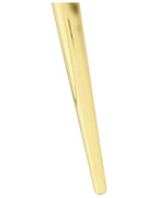 1 Drawer Bedside Table FLAYAT – Velvet Upholstered Nightstand, Green with Gold Legs