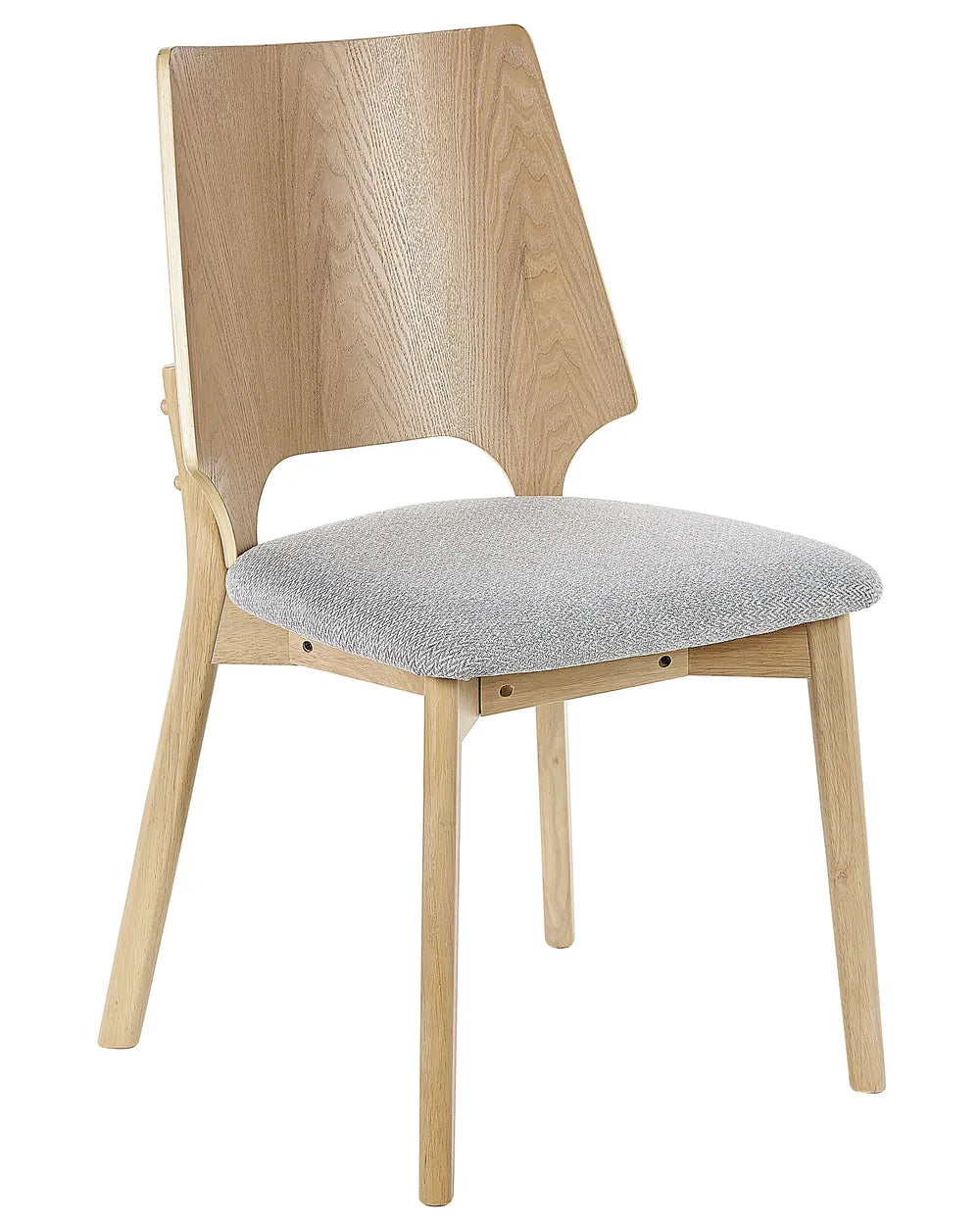 Set of 2 Dining Chairs ABEE Wood Light Brown