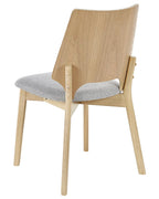 Set of 2 Dining Chairs ABEE Wood Light Brown