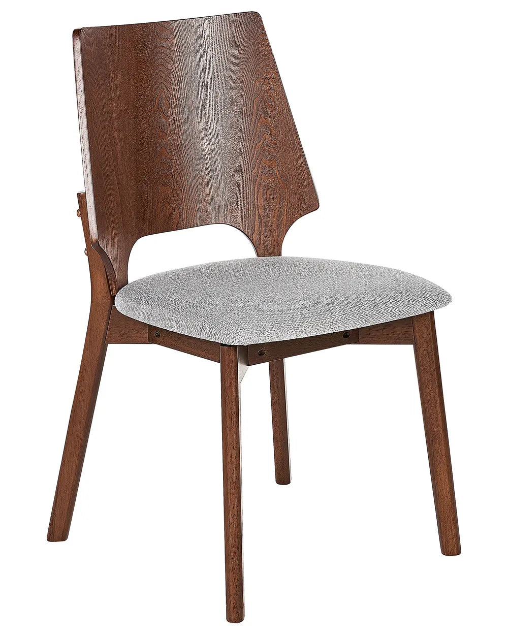Set of 2 Dining Chairs ABEE Wood Dark Brown