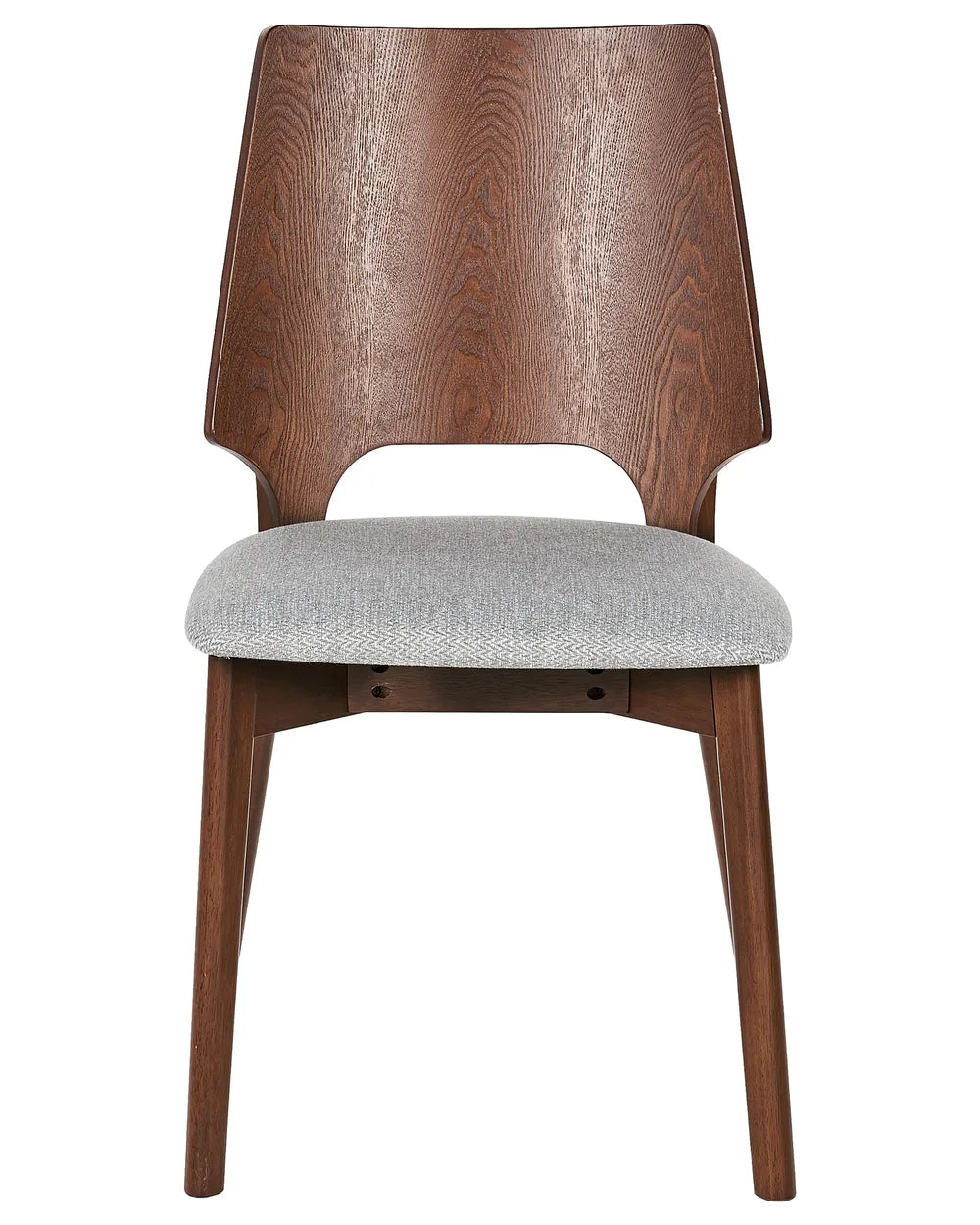 Set of 2 Dining Chairs ABEE Wood Dark Brown