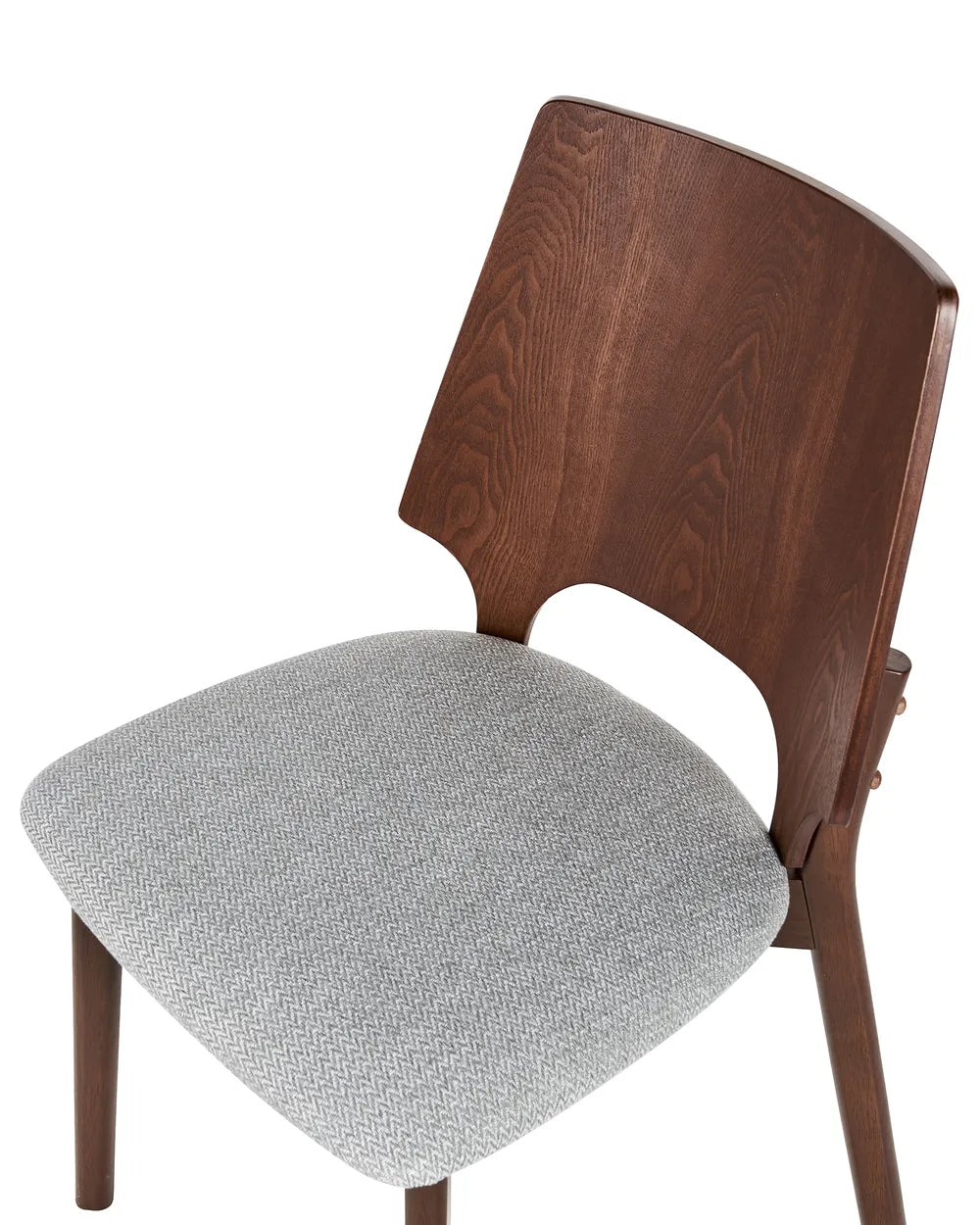 Set of 2 Dining Chairs ABEE Wood Dark Brown