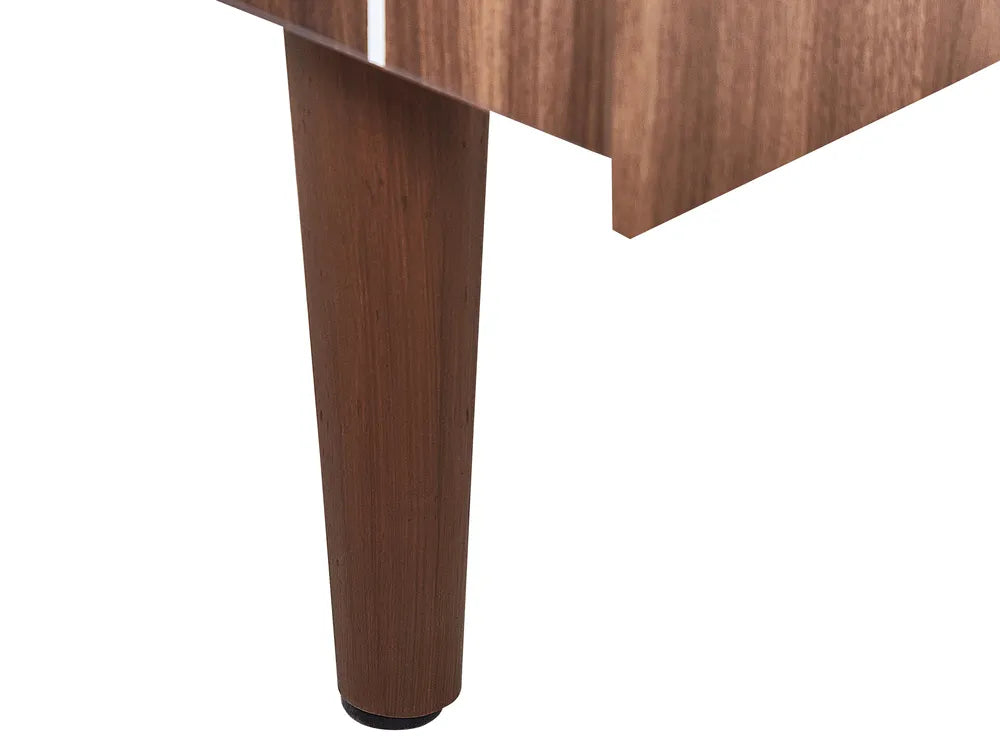 TV Stand FRANKLIN Dark Brown – Retro TV Cabinet with Storage for TVs up to 70"