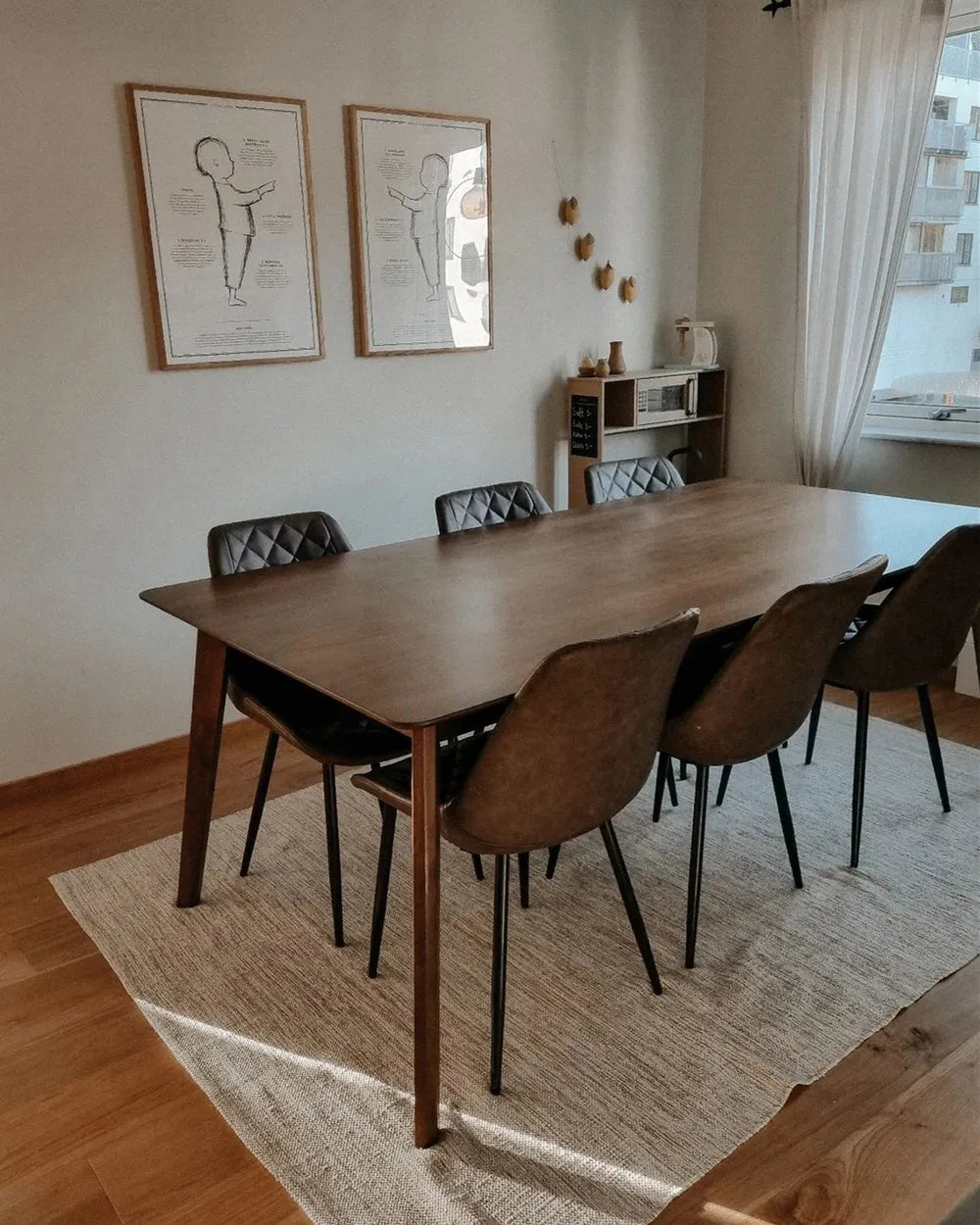 Set of 2 Dining Chairs MARIBEL Faux Leather Golden Brown