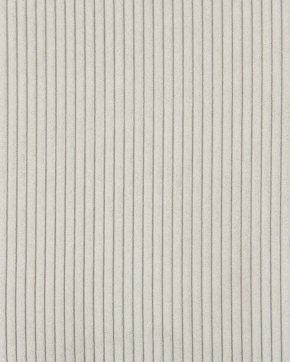 Armchair ALMIND Corduroy Light Grey – Retro Fabric Armchair with Deep Seat and Recessed Arms