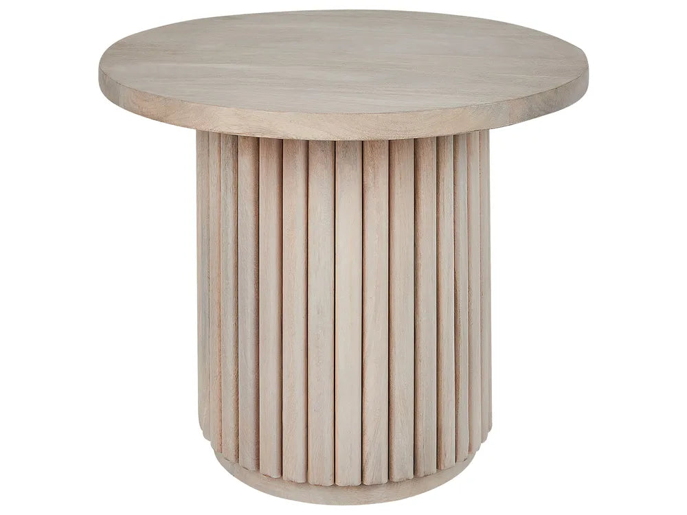 Coffee Table LEMONT Mango Wood Light Brown Oscherleben