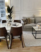 Set of 2 Dining Chairs ABEE Wood Dark Brown