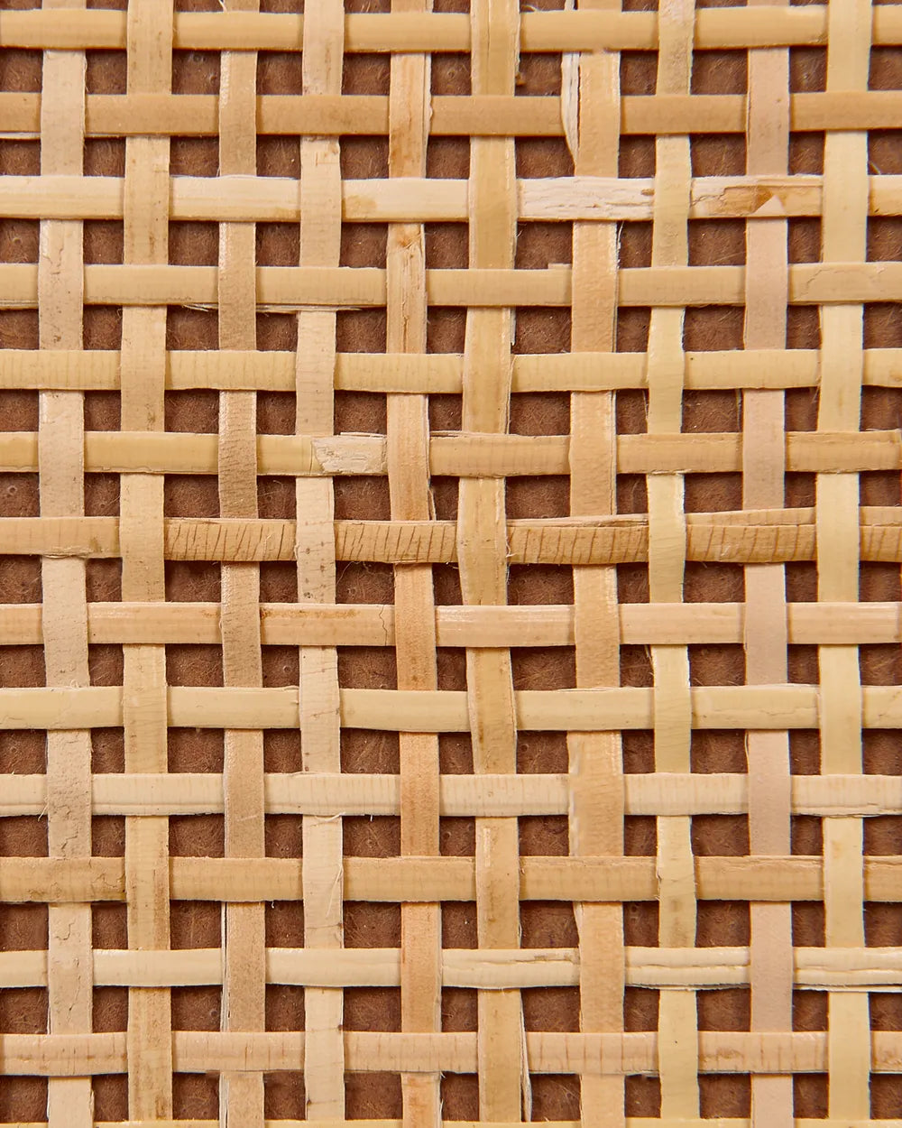 1 Drawer Bedside Table NIVO – Light Brown with Rattan Front