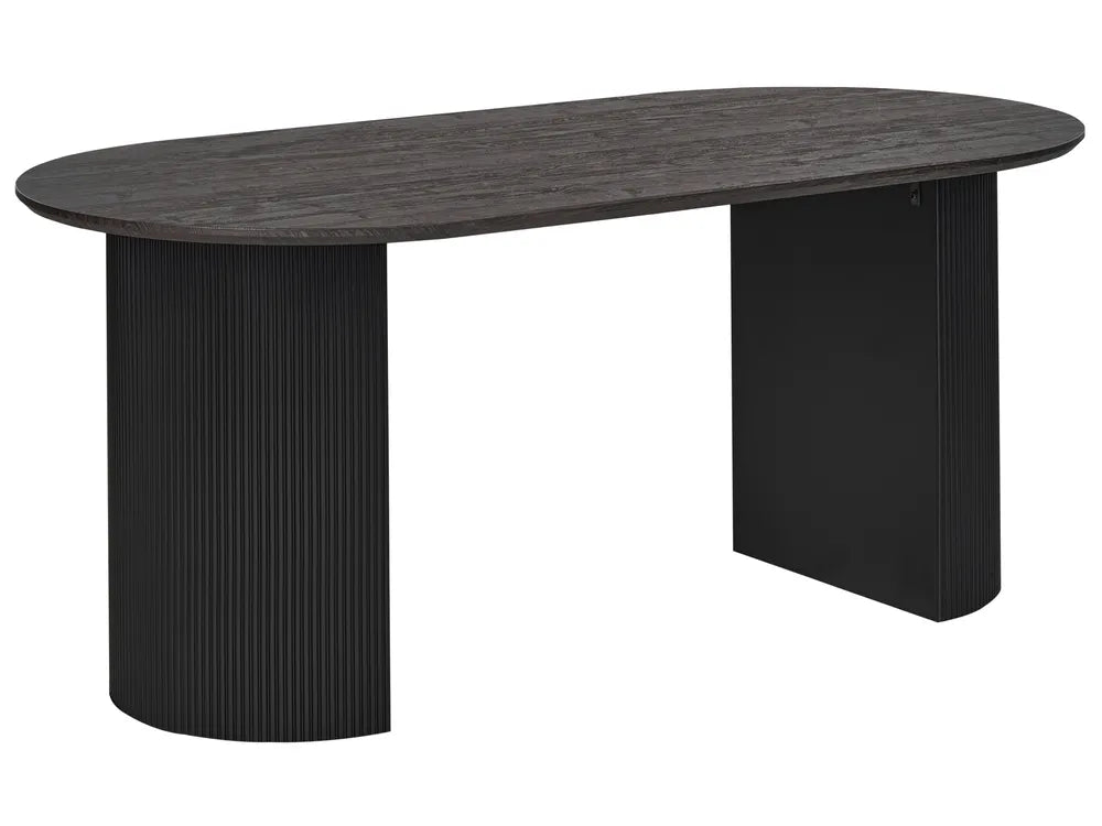 Dining Table SAVORY Black 180 × 90 cm
