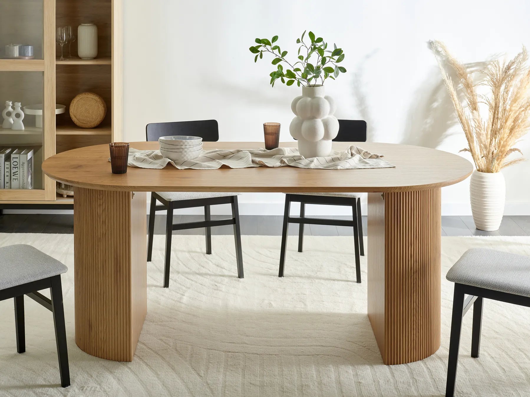 Dining Table SAVORY Light Brown 180 × 90 cm