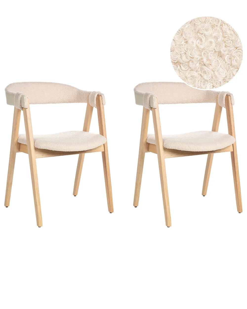 Set 2 Dining Chairs in Traditional Style