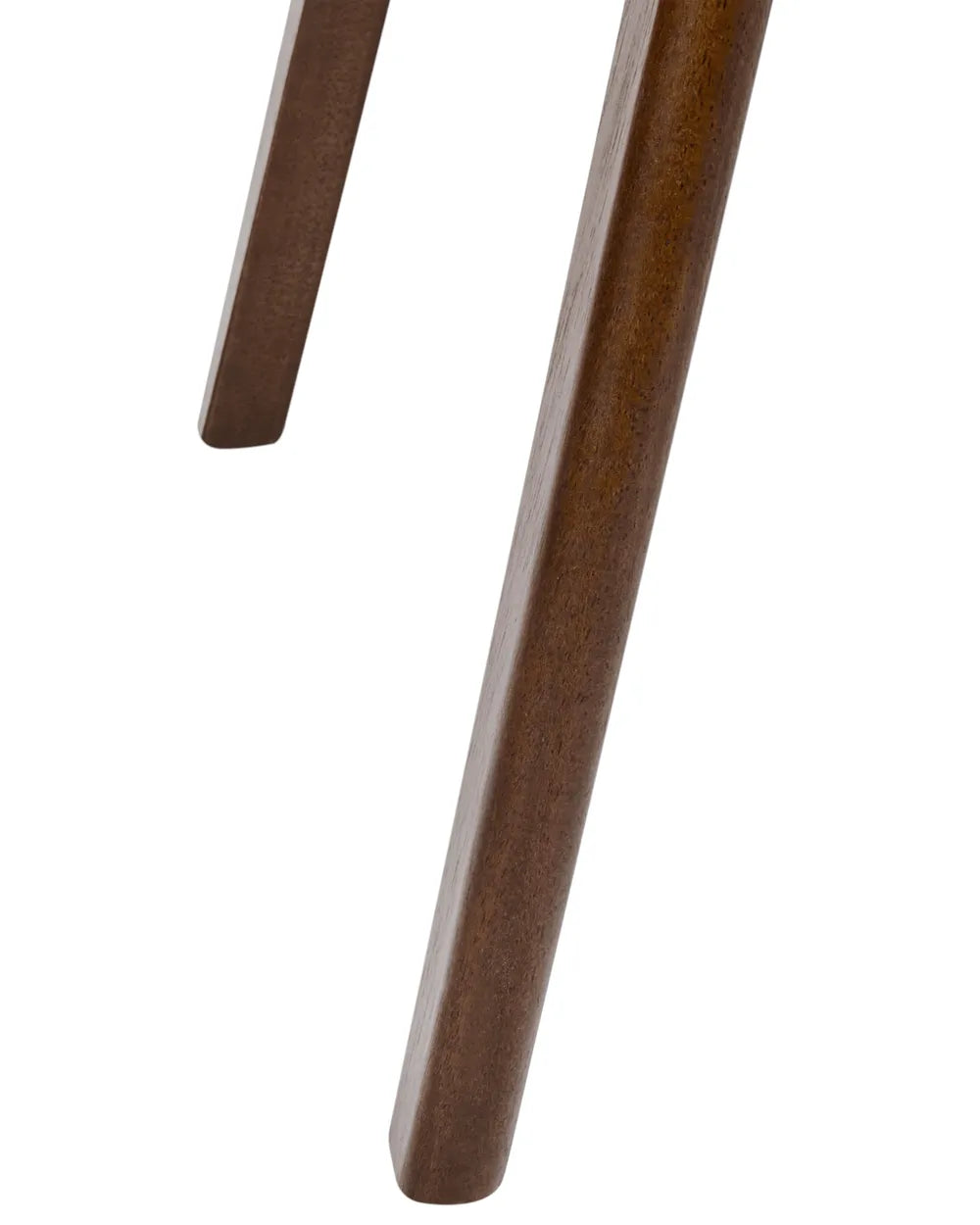 Set of 2 Dining Chairs ELAINE Bouclé Fabric Taupe – Dark Wood Frame