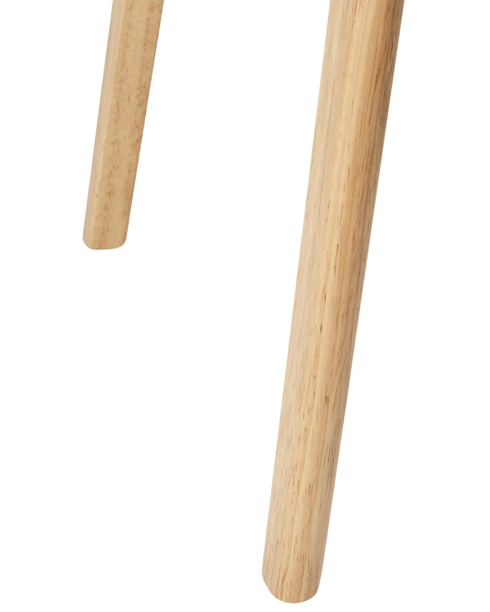 Set of 2 Dining Chairs ELAINE Bouclé Fabric Taupe – Dark Wood Frame