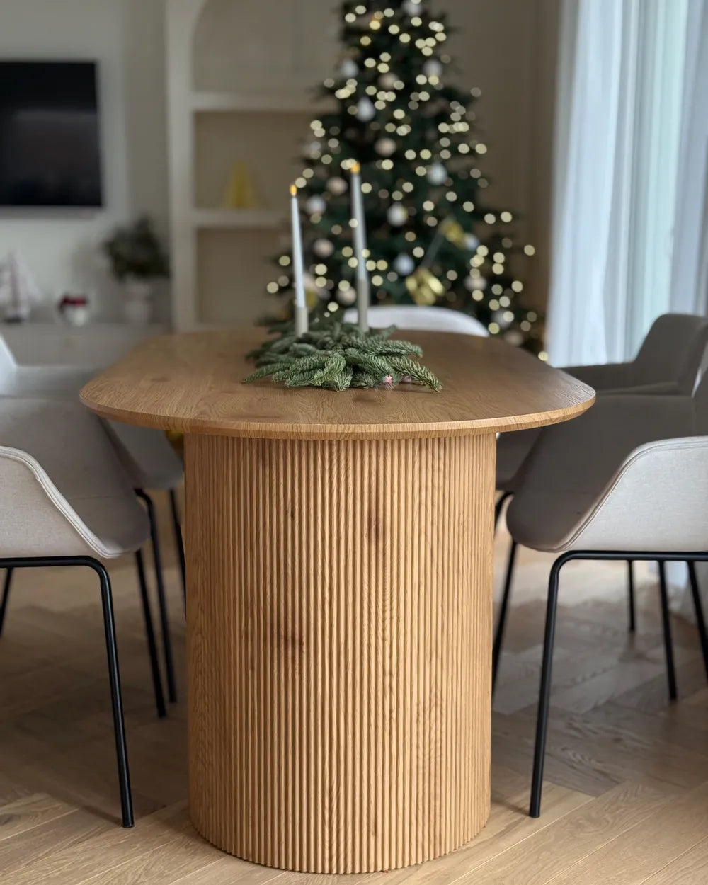 Dining Table SAVORY Light Brown 180 × 90 cm