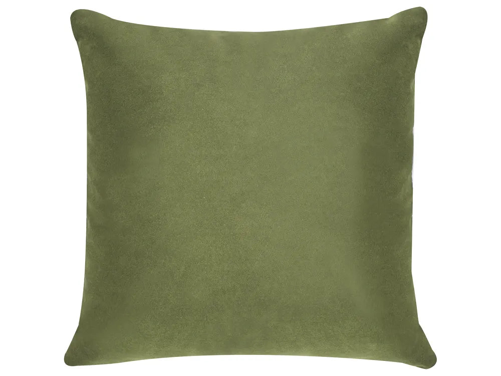 3 Seater Fabric Sofa LUVOS – Green Upholstered Couch with Deep Seat, Removable Cushions