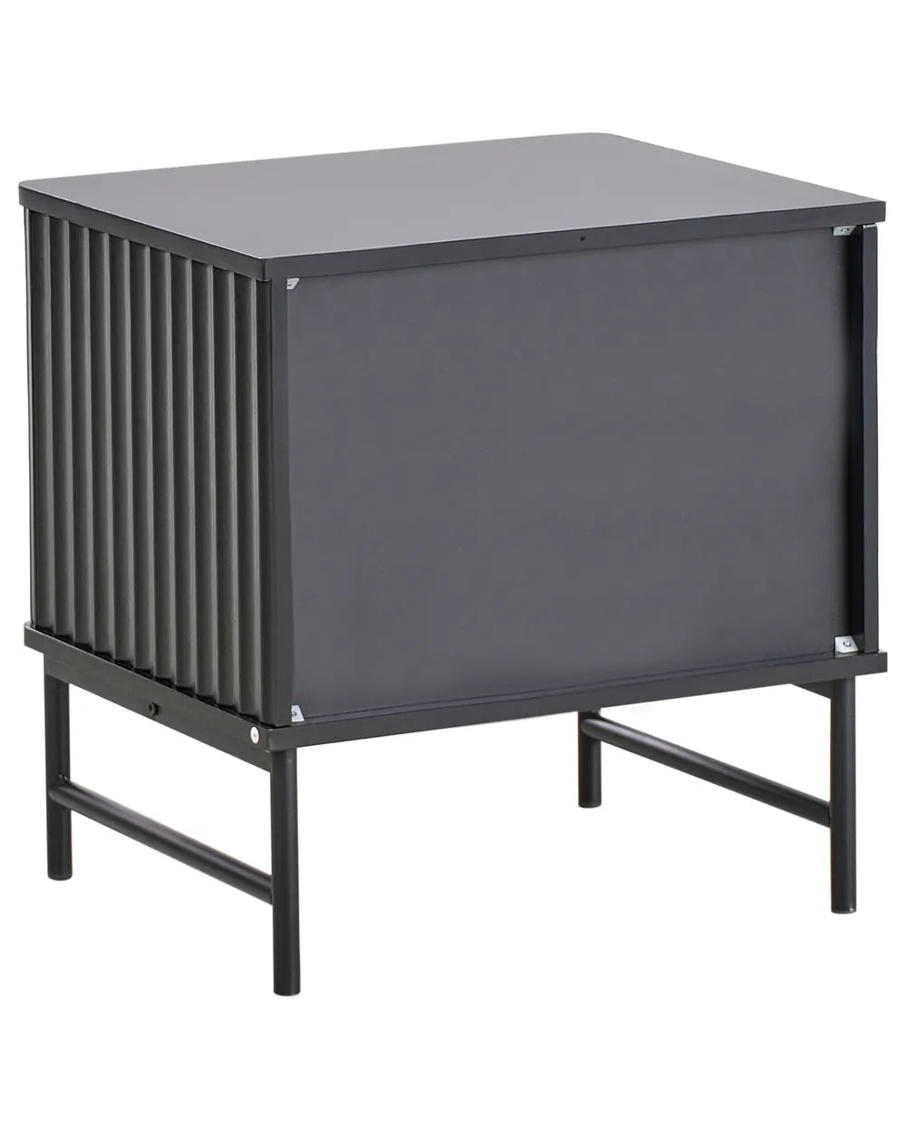 2 Drawer Bedside Table Glastonbury – Black