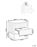 2 Drawer Bedside Table Glastonbury – Black