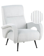 Armchair SVALOV Corduroy Mint Green – Retro Style Upholstered Armchair with Thick Padding