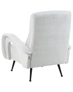 Armchair SVALOV Corduroy Mint Green – Retro Style Upholstered Armchair with Thick Padding