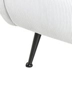 Armchair SVALOV Corduroy Mint Green – Retro Style Upholstered Armchair with Thick Padding